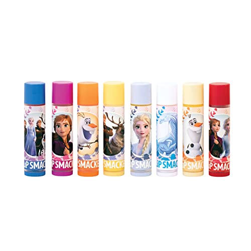Lip Smacker Disney Frozen 2 Flavored Lip Balm Party Pack 8 Count, Clear, For Kids
