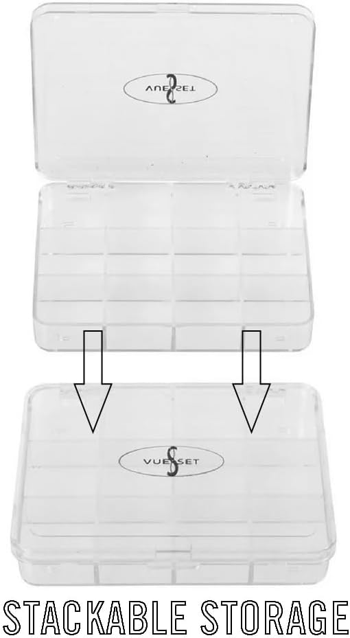 Viking Jack, Empty Makeup Palette Case made for Depotting Makeup/Creams into a Transparent Container, 12 Sections