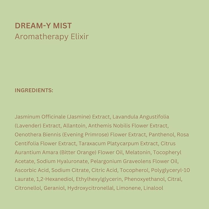 Pixi Beauty Dream-y Mist | Elixir Facial Mist | Help Hydrate & Preserve Skin with Jasmine, Lavender, Chamomile, 80ml