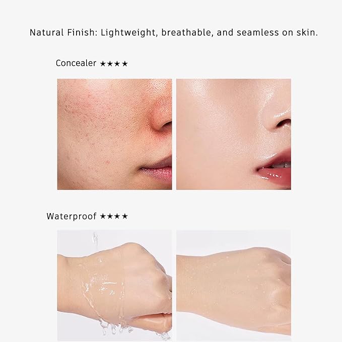 Moisture Cushion CC Cream Foundation for Mature Skin - Flawless Concealer BB Cream with Mushroom Head, Long-Lasting Waterproof Air Cushion CC, Natural honey and pine Makeup cream, Even Skin Tone๏ผ03#๏ผ