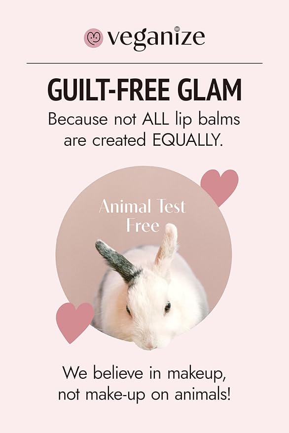 Veganize Collagen Lip Glass Balm | Hydrating Lip Balm in 9 Vibrant Colors | Moisturizing Lip Care Infused with Collagen Jelly Magic | No Animal Trial Lip Balm 0.06 oz (No. 6 Noble Brick)