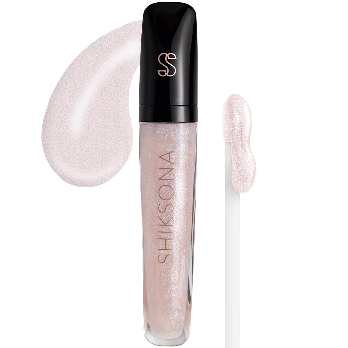 High Shine Lip Gloss | Hydrating, Vegan, Non-Sticky Lipgloss in a Timeless, Universal Color | Sheer Radiance (A Sheer White Gloss with Iridescent Pearls)
