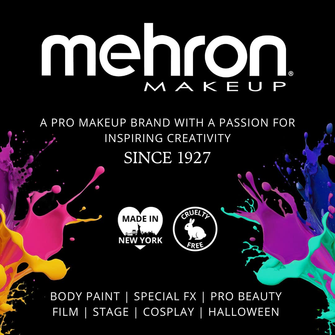Mehron Makeup Color Cups | Stage, Foundation, Face Paint, Body Paint, Halloween | Face Paint Makeup | Greasepaint .5 oz (14 g) (Wolfman Brown)