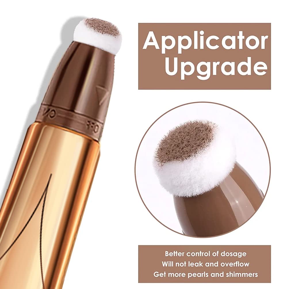 Highlighter Contour Beauty Wand Face Concealer Contouring with Halo Glow Liquid Filter Long Lasting & Smooth Matte Finish Liquid Illuminator Makeup Stick (04 Pear White)
