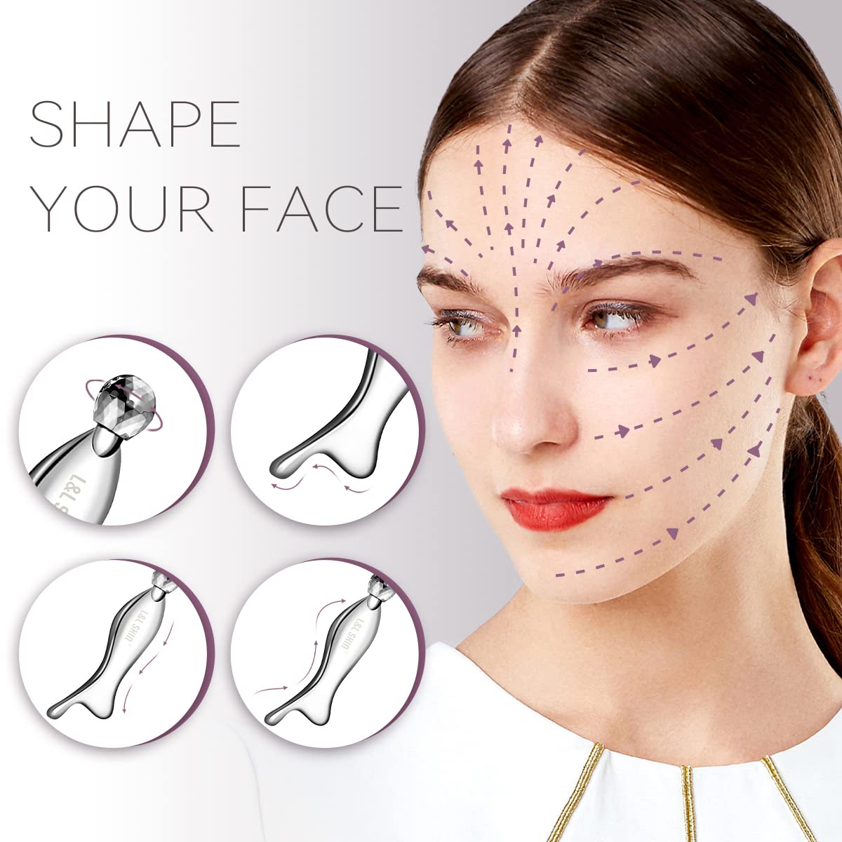 Gua sha Tool, Gua Sha Facial Tools by L&L SKIN, Face Roller Guasha for Skincare