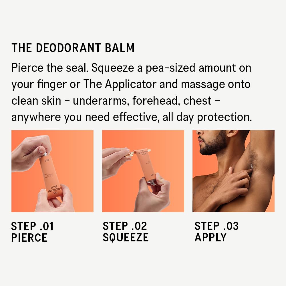 AKT Deodorant Balm 1.7 Fl Oz, Natural Deodorant for Men and Women, Award-Winning, Multi-use, Cream Deo Without Aluminum, Sc.04 Halcyon Summers, Plastic Free, All Genders