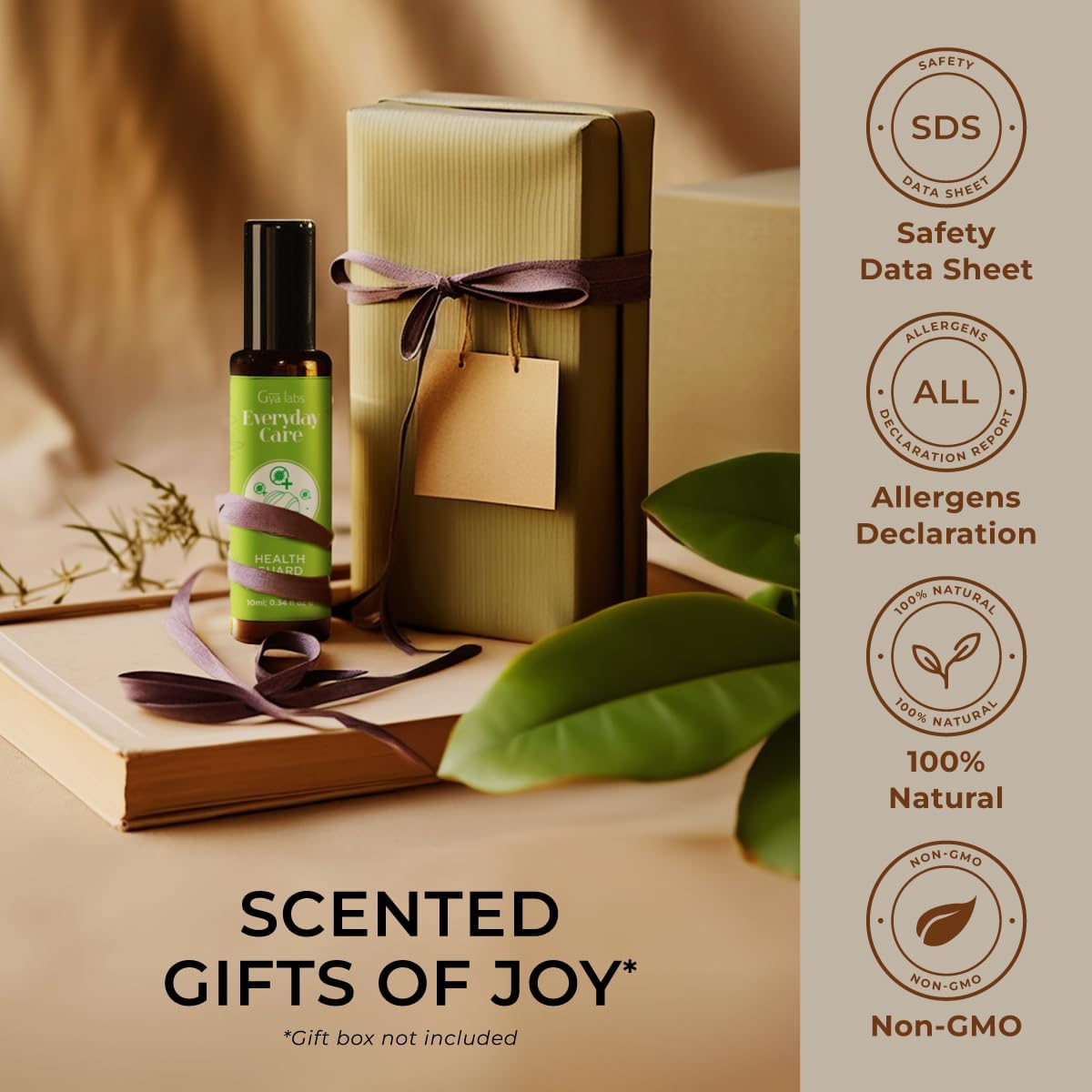 Gya Labs Health Guard Essential Oil Roll on - Protective On Guard Essential Oil Roller - 100% Pure Natural, Aromatherapy Blend with Tea Tree & Eucalyptus, Travel Size (0.34 Fl Oz)