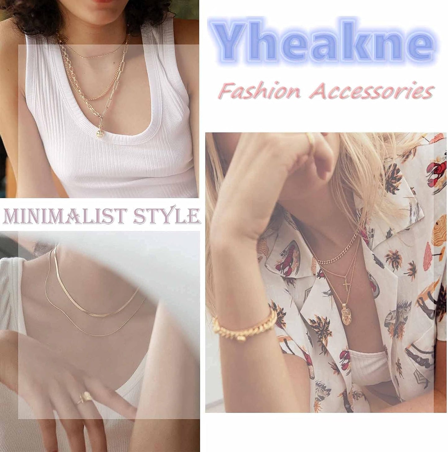 Boho Link Chain Y Necklace Gold Chain Lariat Necklace Chunky Chain Drop Necklace Paperclip Statement Necklace Jewelry for Women