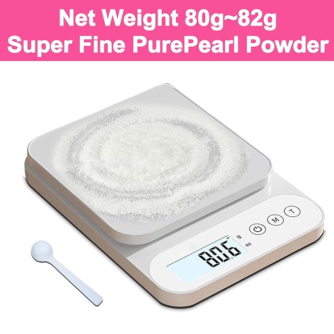 Pure Freshwater Pearl Powder for Skincare and Homemade Cosmetics Grade. 80g(2.82oz) SuperFine Pearl Powder for DIY lotions | creams | serums | making face mask, Natural and Oranic