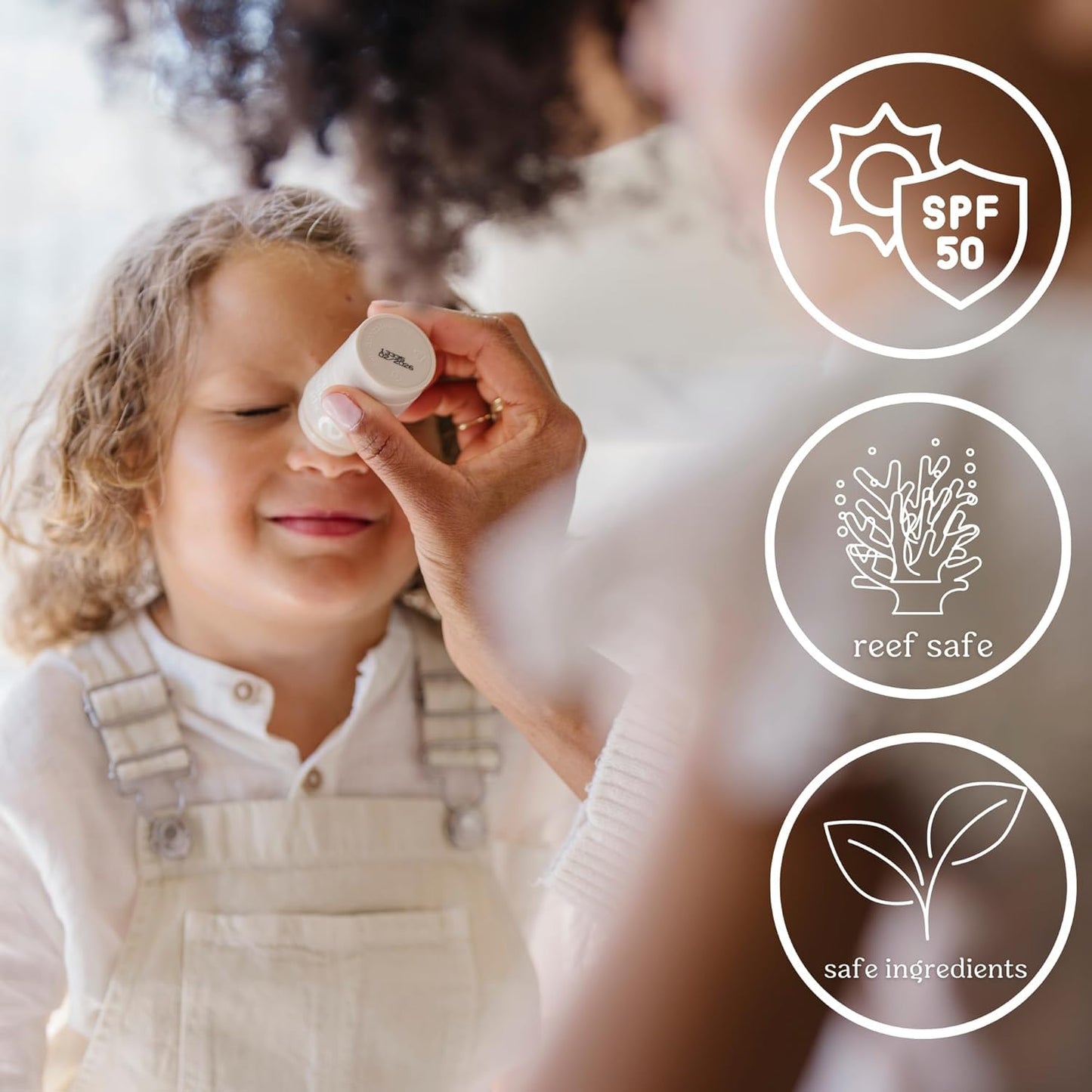 Roe Wellness- Kids Sunscreen Stick For Face & Body Sun Protoction | Reef Safe, Clean Ingredients (SPF 50 Roll-on Stick)