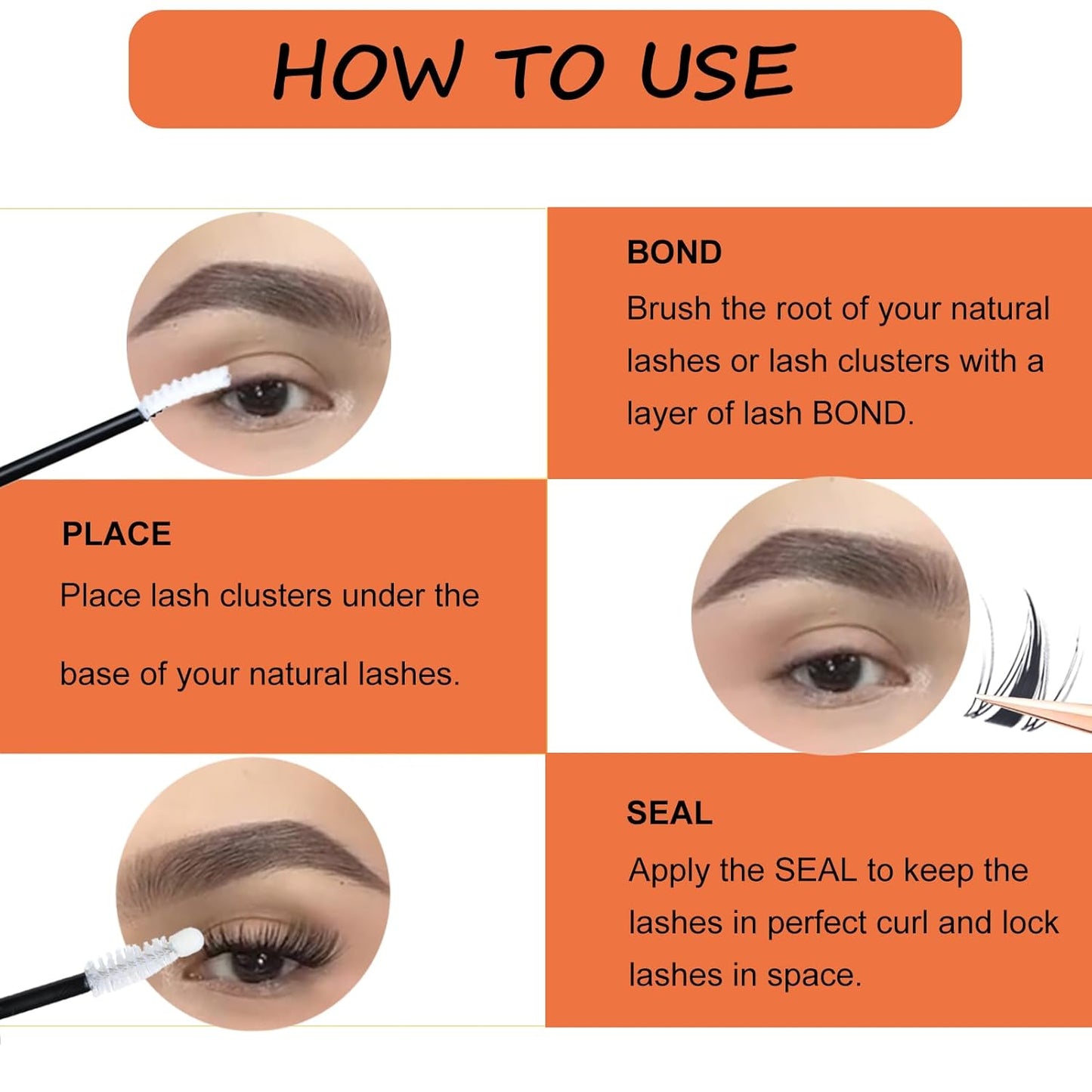 Lash Clusters Wispy Individual Lashes Fluffy Eyelash Clusters Spiky Wet-Look Cluster Eyelash Extensions Natural Cluster Lashes Ultra-Thin Invisible Band (Fairy-0.07D-Mix8-16)