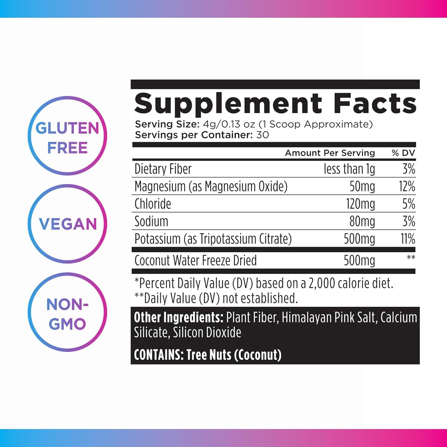 Livingood Daily Electrolytes Powder, Electrolytes Hydration Powder with Magensium, Potassium, Sea Salt and Coconut Water Sugar Free Electrolyte Drink Mix, Keto, Gluten Free, Unflavored, 30 Servings