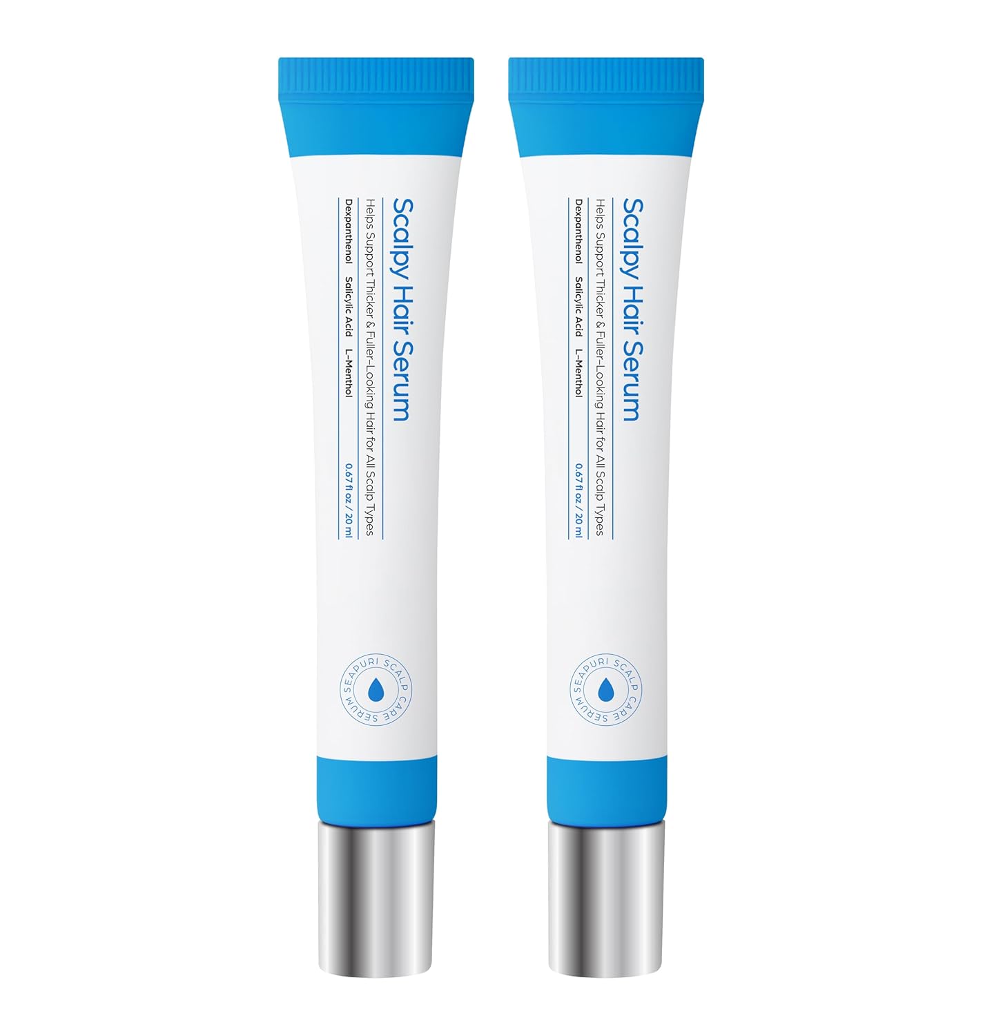 Scalpy Hair Growth Serum for Men & Women for Hair Loss & Regrowth | Scalp Treatment with Salicylic Acid, Menthol, Dexpanthenol | Non-Greasy, Lightweight (1.34 Fl Oz)