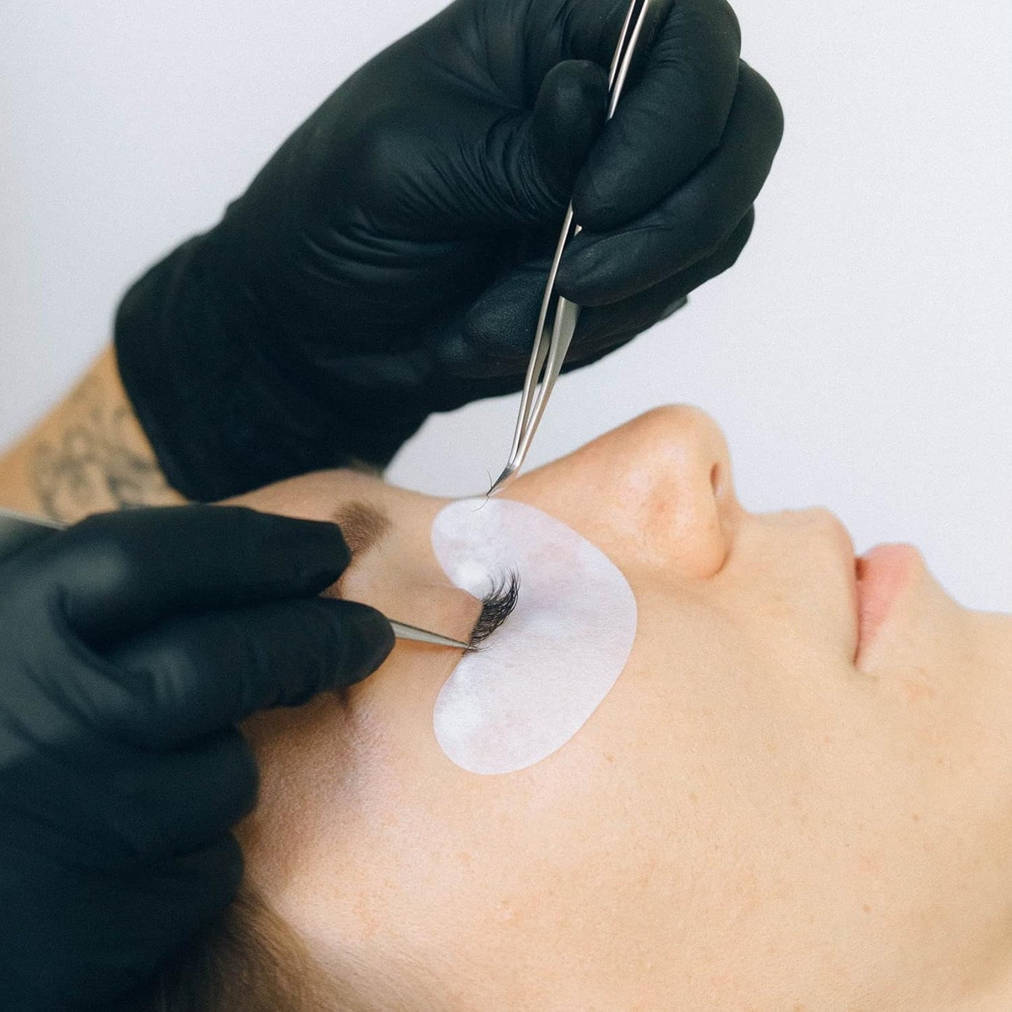 100 Pairs Under Eye Patches, Isolation Eyelash Extension Pads, Under Eye Gel Pads for Pro Salon and Individual, DIY Lashes Extension Supplies (Pink)