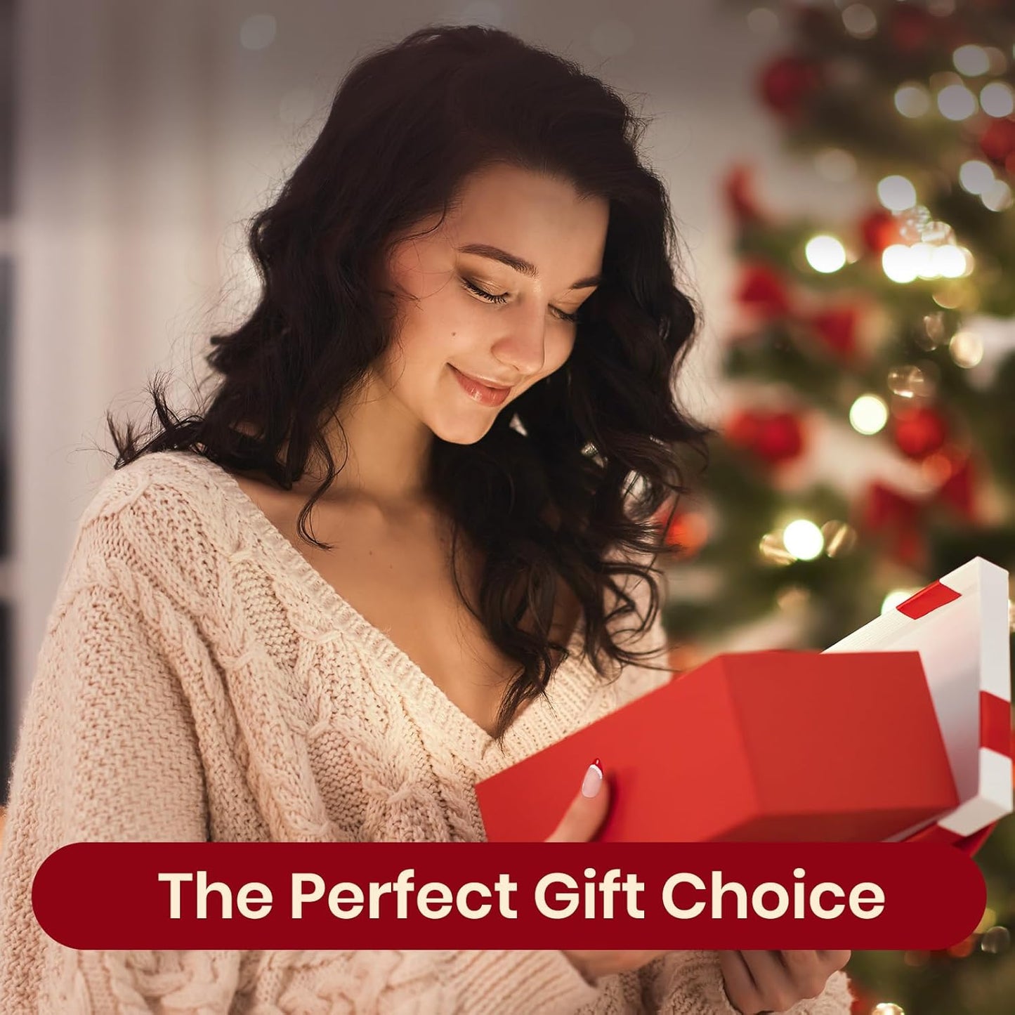 Beetles Green Gel Nail Polish Set, Sparkle Red Green Gel Polish Kit Soak Off UV LED Gel Nail Kit Manicure Gift with Nail Strengthener Gel