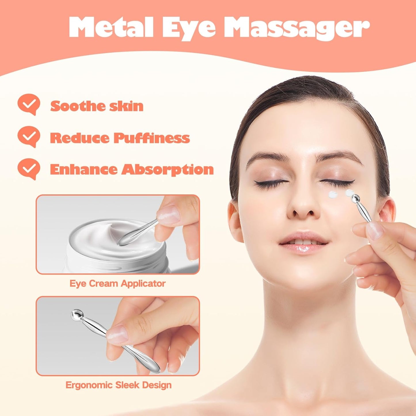 2 Pairs Silicone Reusable Eye Patches, Under Eye Mask Patches for Reduce Eye Wrinkle and Fine Lines Skin Care