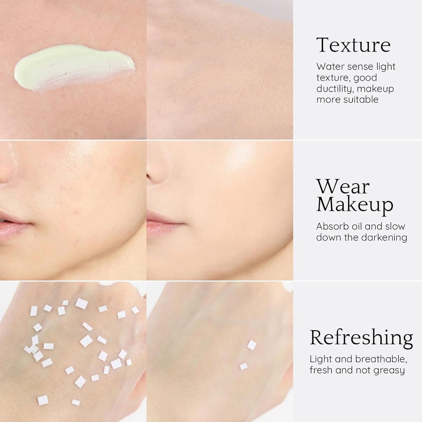 Purple Color Correcting Makeup Primer, Tinted Face Primer Moisturizer Neutralize Skin Tone Brighten Blur Pores Hydrate Makeup Pore Primer Base Tone Correct- Dream Purple 30ML