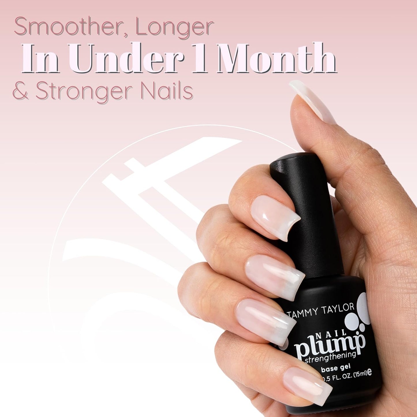 Tammy Taylor Nail Plump Nail Hardener | Extra Strength Healthy Natural Nail Strengthener Polish for Thin Nails and Split Nail Growth Oil Treatment | Helps Repair Damaged Nailbeds and Nail Biting | Kit