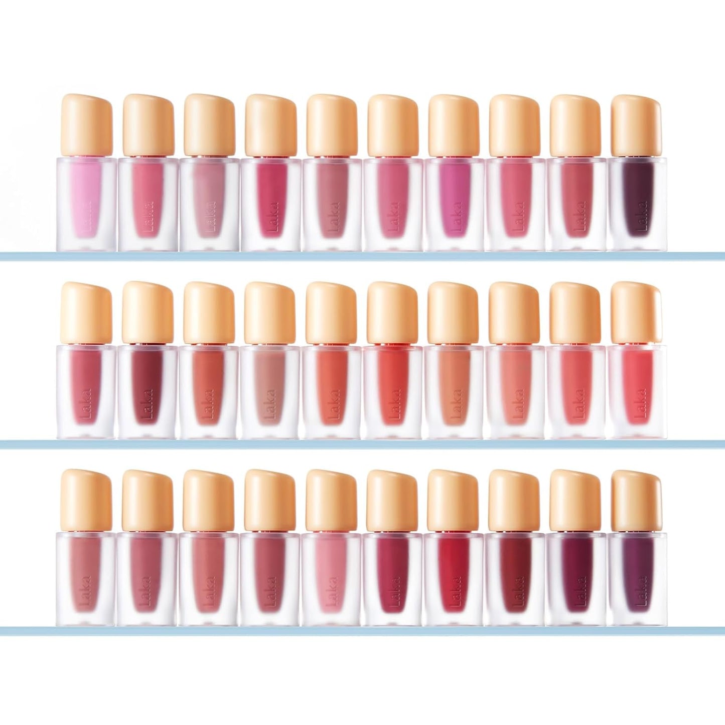 Laka Fruity Glam Lip Tint Mini, Glowing Lip Stain with Wide Color Spectrum, Hydrating & Lightweight Texture, Long-Lasting Bold Stain, Non-Sticky, Vegan, K-Beauty (#114 Harmony)