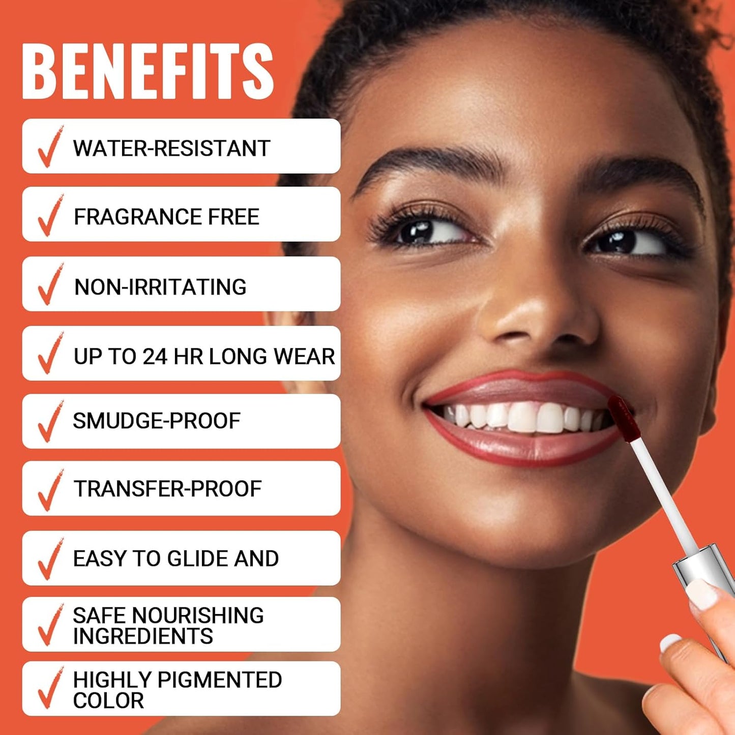 2pcs Lip Stain Peel Off - Lip Liner Stain Long Lasting Waterproof,2-in-1 Lip Liner with Tweezer Nude Matte,Non-Stick Cup,Highly Pigmented,Natural Finish,Stay On All Day,Perfect for Gift (Nude+Mauve)