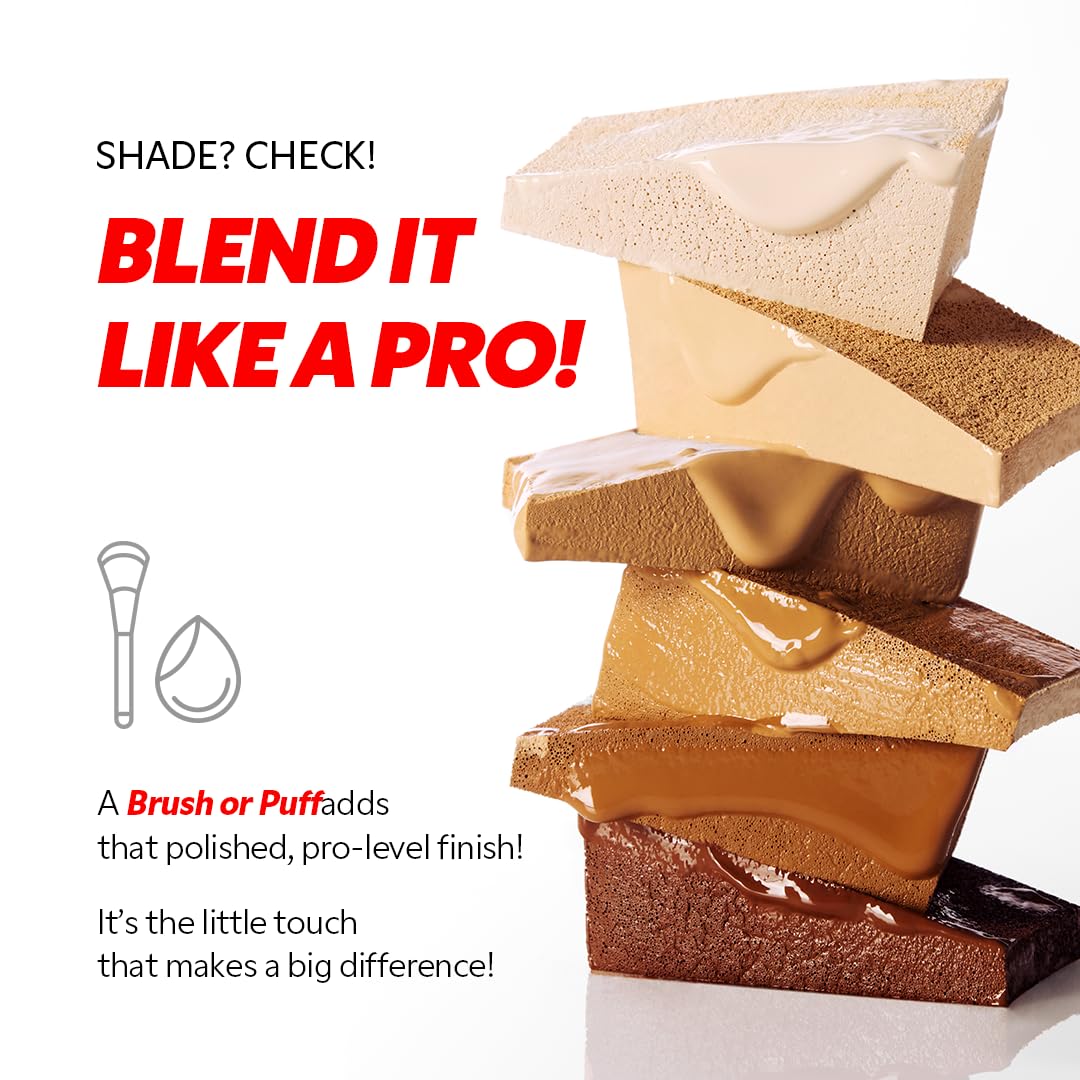 TIRTIR Mask Fit Red FoundationㅣLong Lasting Flawless Coverage, Energy Essence, Lightweight, Hydrating, Pore-Blurring, Breathable Satin Finish, Makeup, Radiant Skin, #23N Sand, 1.01 Fl Oz