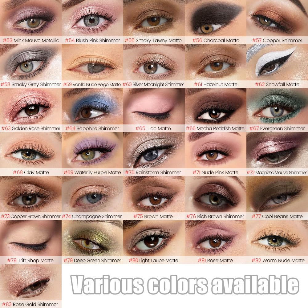 Light Taupe Matte Cream Eye Shadow Stick Makeup for Women, Taupe Matte Eyeliner Pencil Eyeshadow Brightener Stick for Eyes, Waterproof Eyeshadow Applicator Blendable sombras para ojos 80#