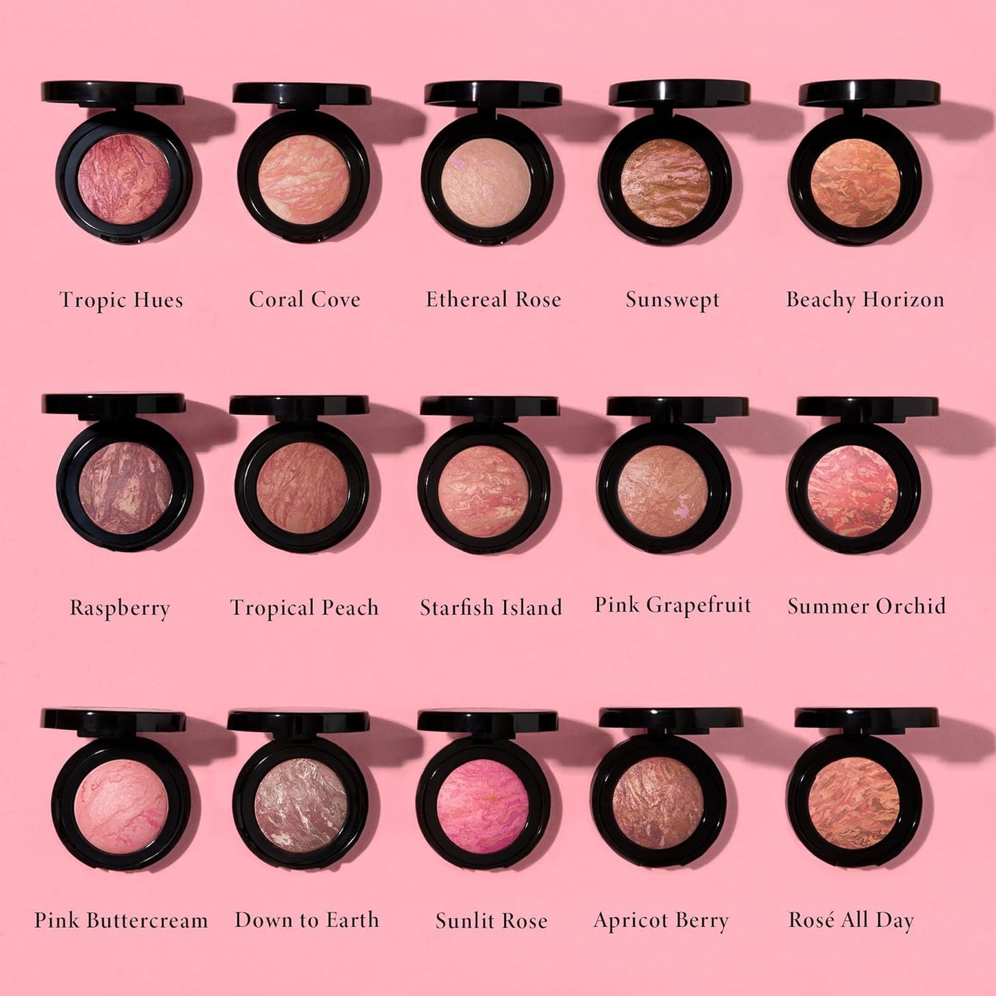 LAURA GELLER NEW YORK Baked Blush-n-Brighten Marbleized Blush for Cheeks - Beachy Horizon - Natural Finish