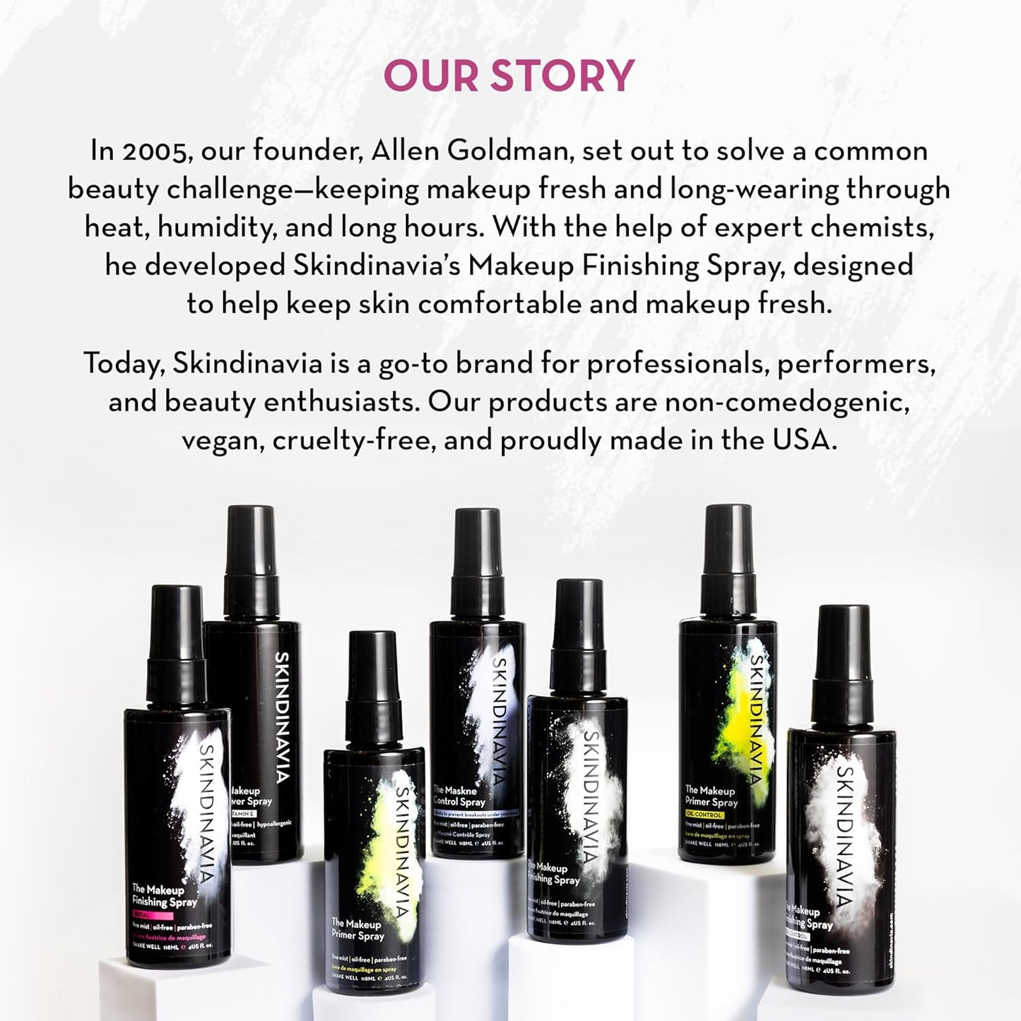 Skindinavia The Makeup Finishing Spray, Bridal Makeup Setting Spray, All-Day Wear, Long-Lasting Up to 16+ Hours, Heat-Resistant & Waterproof, Wedding Day, Bridal Shower Gift, 8.0 Oz