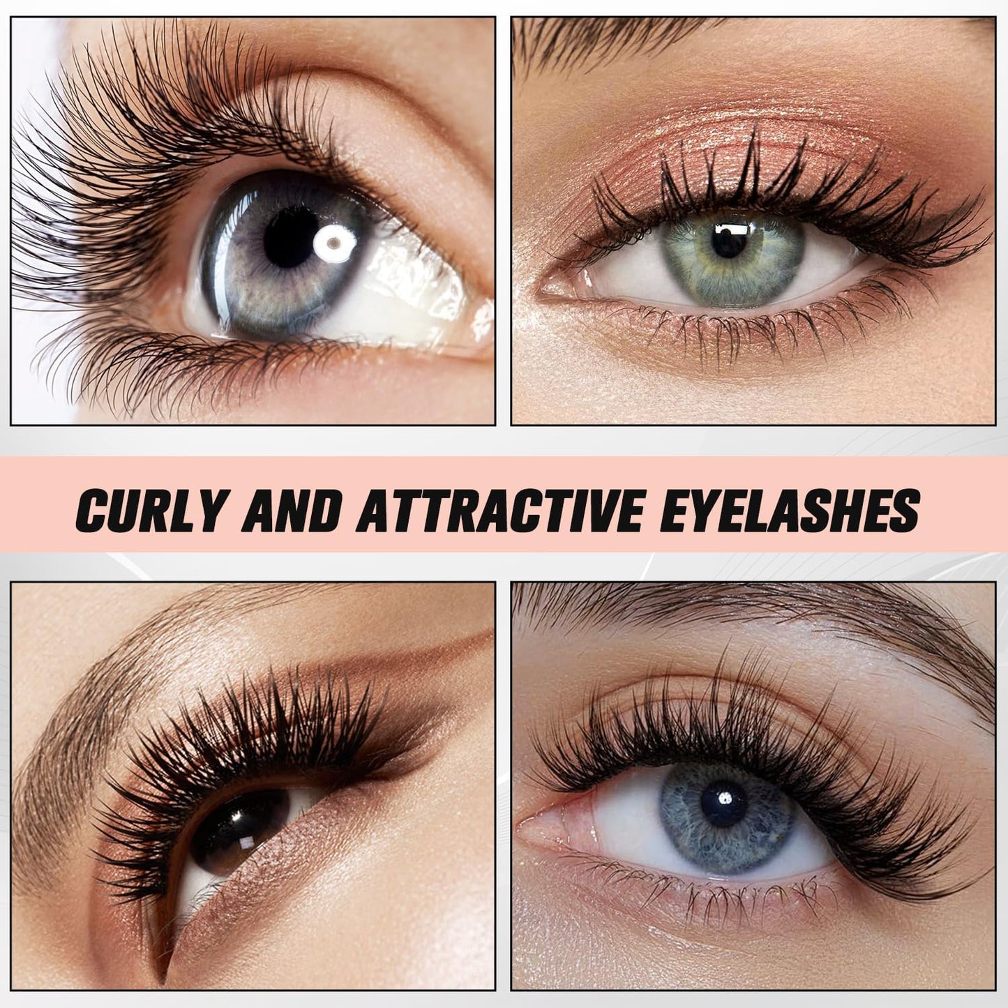 Heated Eyelash Curler, Portable Eyelash Curler Eyelash, Mini Electric Eyelash Curler Rechargeable, Quick Curling Long-Lasting, Makeup Tools Gift for Women Girls (White)