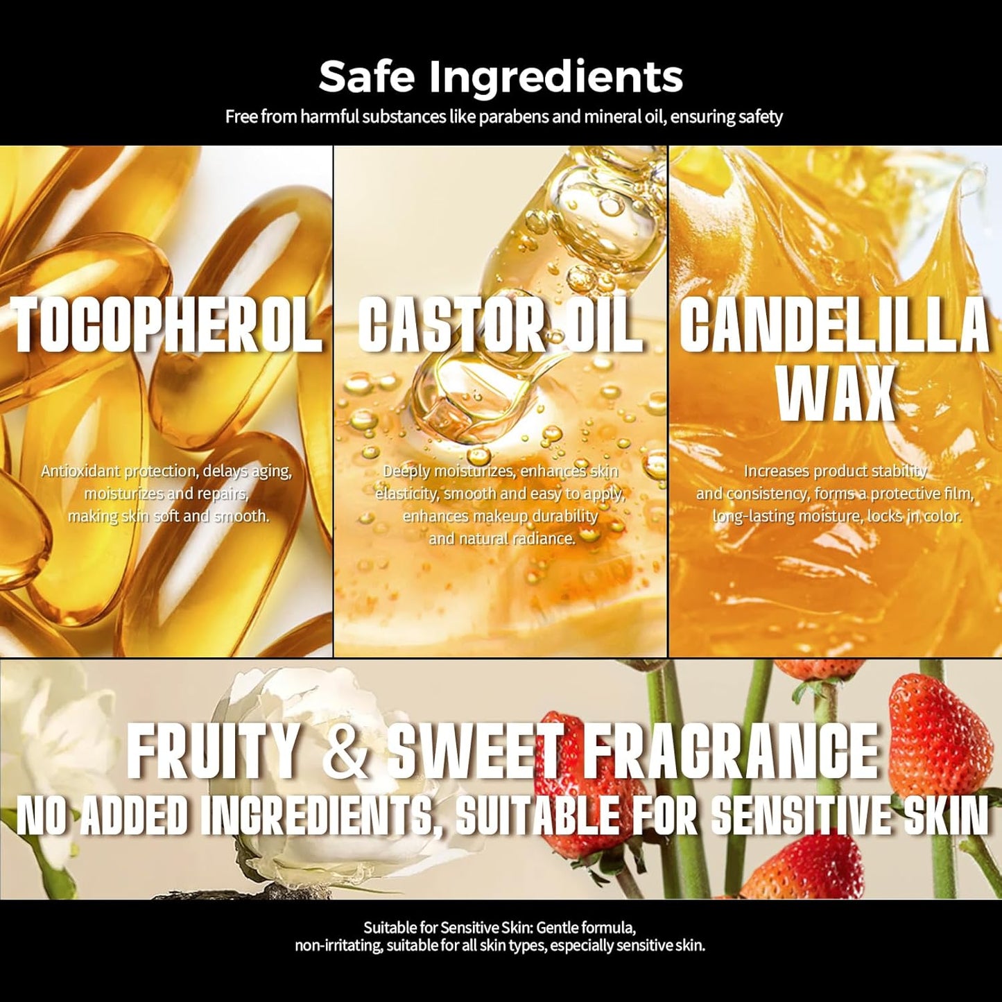 Highlighter Stick, Blendable Makeup, Smooth and Long Lasting, Brightening Effect, Fragrance of Flowers, Better for Fair Skin