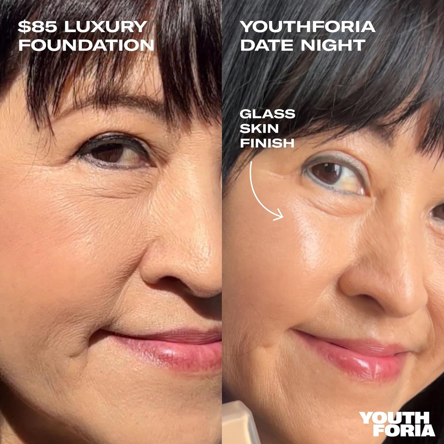 Youthforia Date Night Skin Tint Serum Foundation, Light-Medium Coverage, Hydrating Formula, Vegan & Cruelty-Free, 330 Medium - Neutral with Warm Undertones