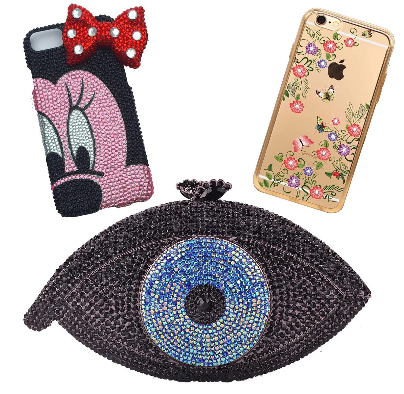 500 Pieces SS30 6mm Flatback Rhinestones Clear Glass Round Gems Crystals for Nail Art DIY Crafts Clothes Shoes Bags (Dark Coffee)