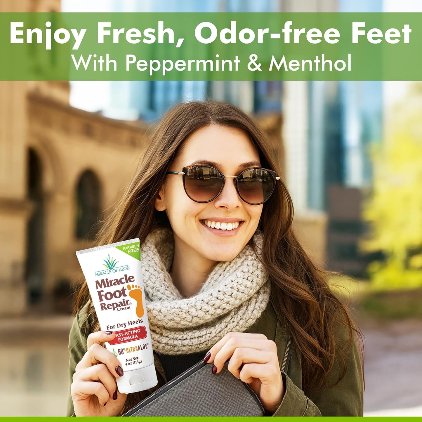 Miracle Foot Repair Cream, 4 oz Repairs Dry Cracked Heels and Feet, Diabetic-Safe, 60% Pure Ultra Aloe Moisturizes, Softens, and Repairs, Relief from Discomfort of Ingrown Toenails (2-Pack)