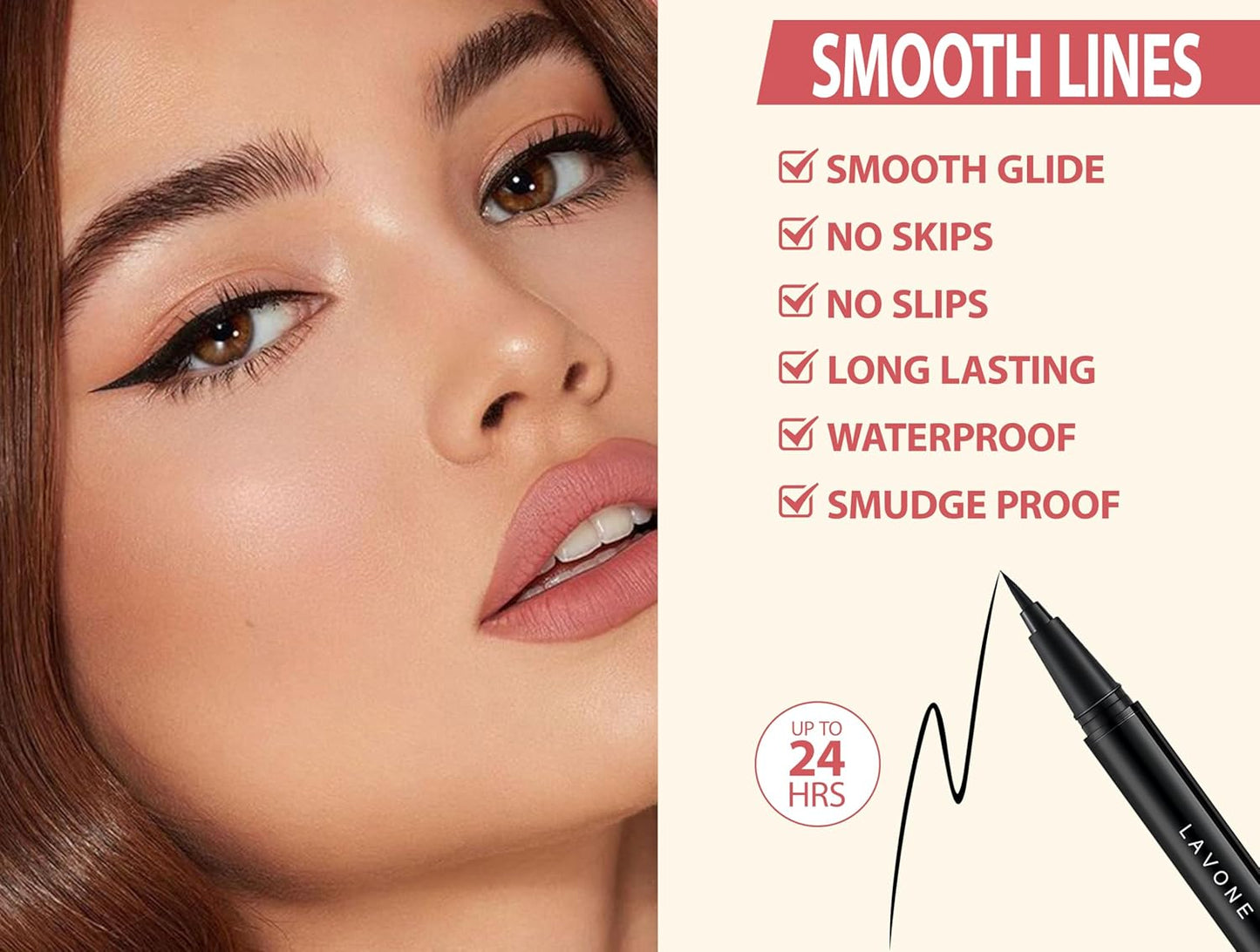 LAVONE Hair-Like Eyebrow Pen Makeup kit, Eyebrow Pencils for Women with Waterproof Microblading Eyebrow Pencil, Eyebrow Pomade, Eyeliner and Eyebrow Brush, Create Full, Natural Brows, Dark Blonde