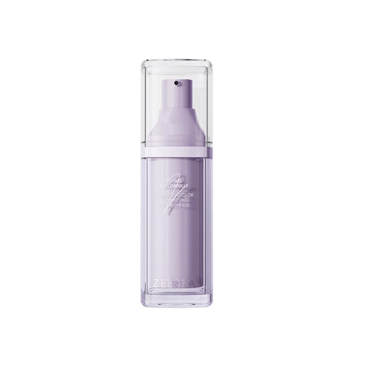 ZEESEA Purple Illuminating Face Primer for Brighten, Base Skin Color Correcting Primer for Poreless, Makeup Application & Hydrating Tinted Glow, Cruelty-Free Long Lasting Power Grip Formula, 1.06 Oz