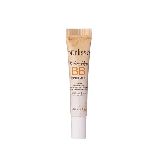 purlisse BB Concealer - BB Cream for All Skin Types - Oil-Free Moisturizing, Smooths Blemishes - .34 Ounce (Medium)