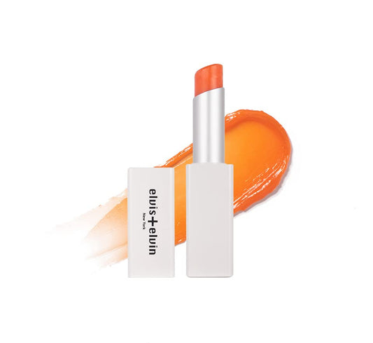 elvis+elvin Tsubaki Tinted Hydrating Lip Balm, Long Lasting Treatment, Lip Repair for Dry, Moisturizing Lip Care, Lip Care Essentials, many colors, 0.11oz (480 Tangerine)