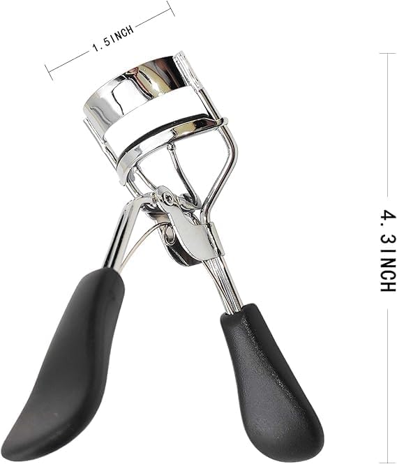 Eyelash Curler, Eyelash Makeup Tool, Creates Eye-Opening & Lifted Lashes, Lash Curler Includes Additional Rubber Replacement Pad, Made from Stainless Steel