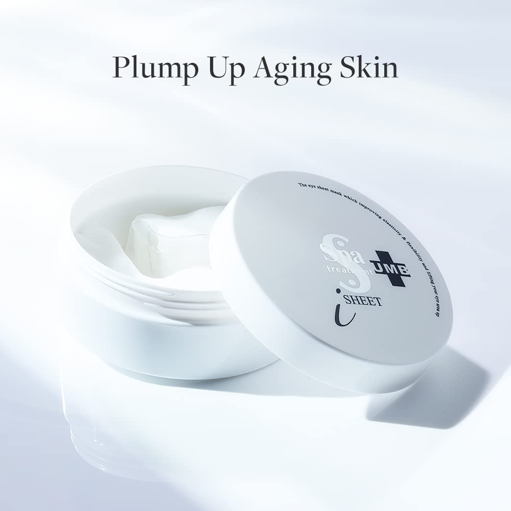 Spa Treatment UMB Stretch iSheet Japanese Under Eye Masks (60 Sheets) - Effective Anti-Aging Under Eye Patches for Dark Circles, Dry, Dull Skin Around the Eyes - Moisturize and Refresh your Skin