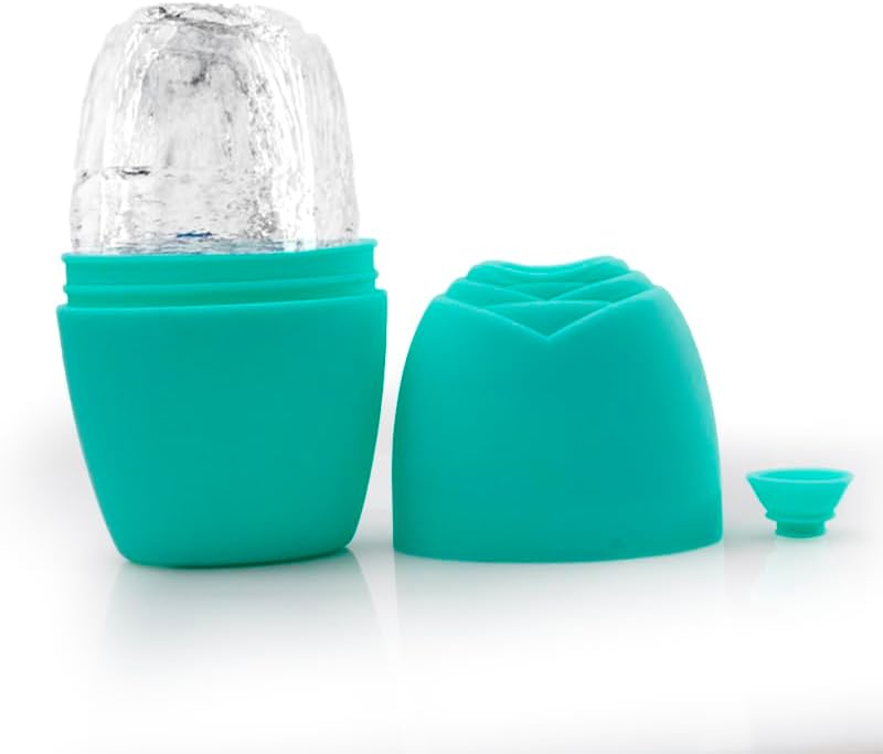 LATME Ice Cube Roller for Face Eyes,Reusable Silicone Ice Mold,Womens Gifts,Face Massager Roller Puffiness Migraine Pain Relief and Minor Injury