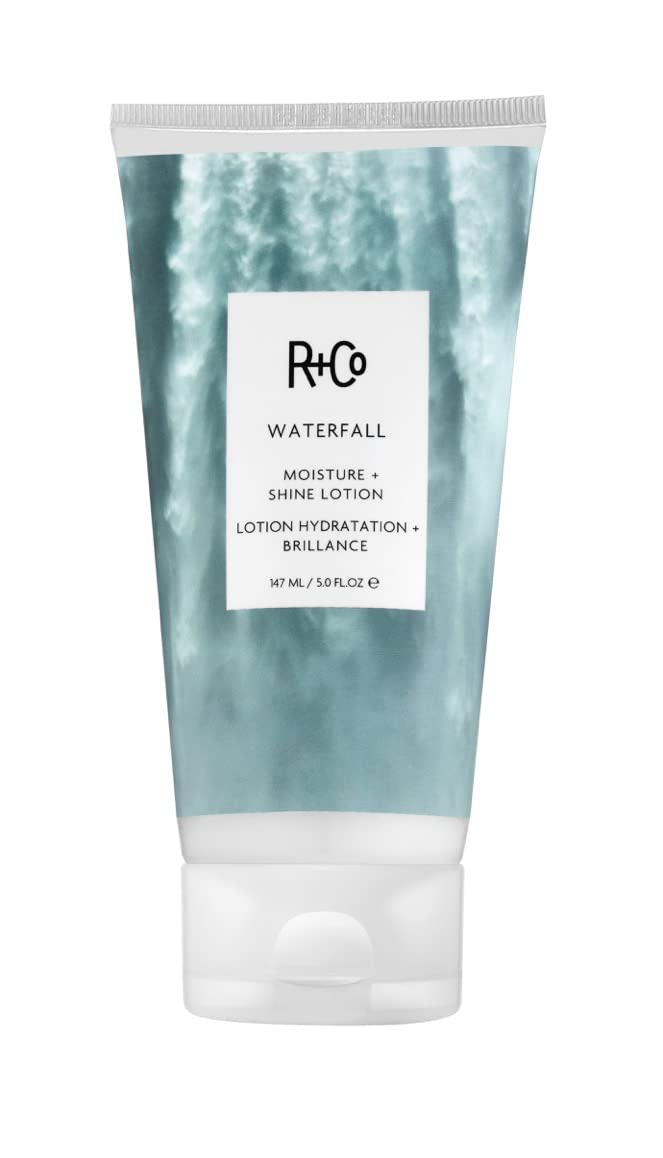 R+Co Waterfall Moisture and Shine Lotion | Lightweight Hair Hydration + Softness | Vegan + Cruelty-Free | 5 Fl Oz