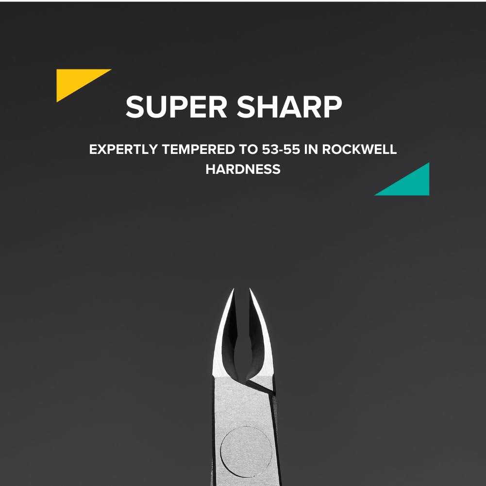 Rui Smiths Professional Cuticle Nippers | Precision Surgical-Grade Stainless Steel Cuticle Trimmer, French Handle, Single Spring, 4mm Jaw (Quarter Jaw)