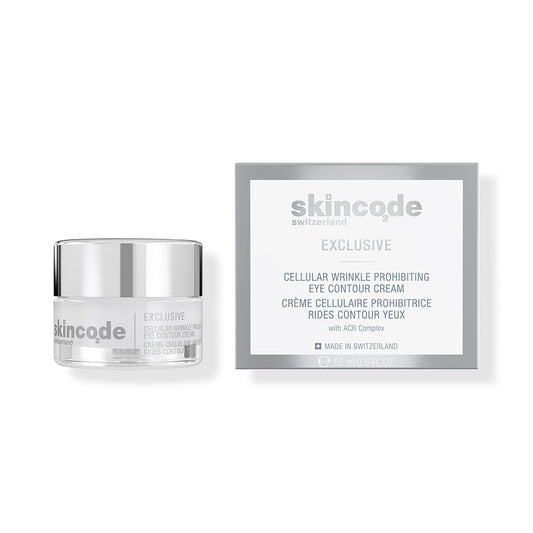 Exclusive Cellular Wrinkle Prohibiting Eye Contour cream - Anti-Aging Eye Cream - Ceramide Boost, Dark Circle Reducer & Puffiness Relief for Youthful Radiance (0.5 Oz / 15 mL)