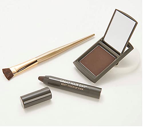 Joan Rivers Great Hair Day Fill-In Powder & Root Touch-Up Stick – Root Cover Up for Thinning Hair - Thicker and Fuller Hair – (Blonde)