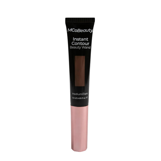 MCoBeauty Instant Contour Beauty Wand, Medium/Dark, Sculpt & Define for a Natural Contour, Vegan, Cruelty Free Cosmetics