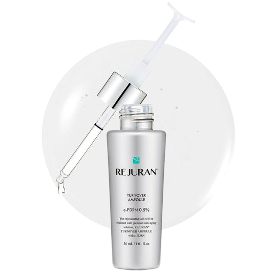 REJURAN® Turnover Ampoule, c-PDRN® – Original Salmon DNA PDRN Face Serum for Rejuvenation, Firming, Hydration & Youthful Glow, Refines Skin Texture. Korean Skincare (1.01 fl oz)