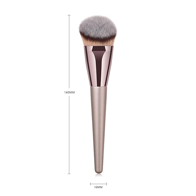 Professional Angled Foundation Brush Premium Synthetic Kabuki Makeup Brush Bronzer Contour Brush Cosmetic Applicator for Blending Liquid Powder BB Cream Vegan Brochas de Maquillaje