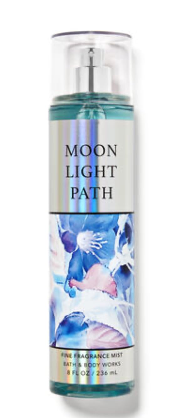 White Barn - Bath and Body Works - Gift Set 2 Piece Bundle - with Gift Bag HELLO GORGEOUS (Moonlight Path)