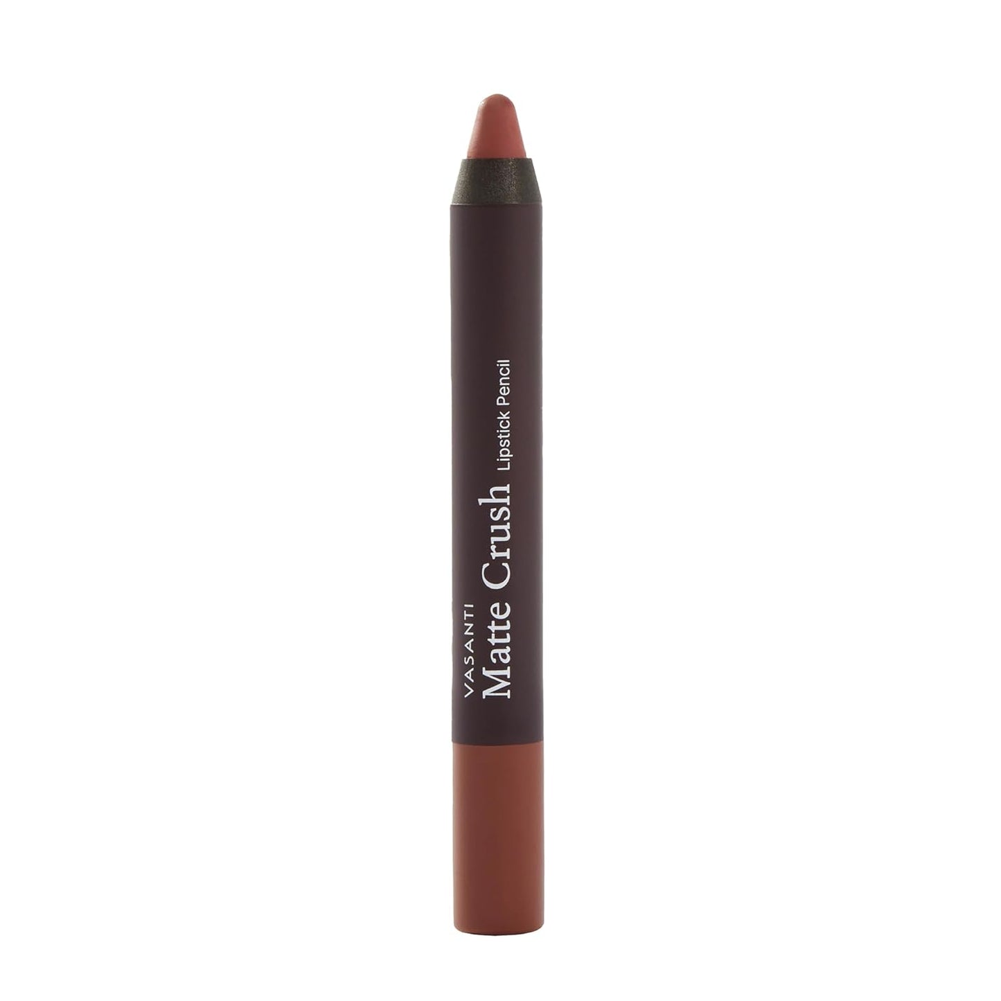 VASANTI Cosmetics Matte Crush Lipstick Pencil (Natural High - Nude Beige) - Long lasting, Water resisitant & Smudge proof - High Pigmented, Soft Matte Lip Liner Makeup