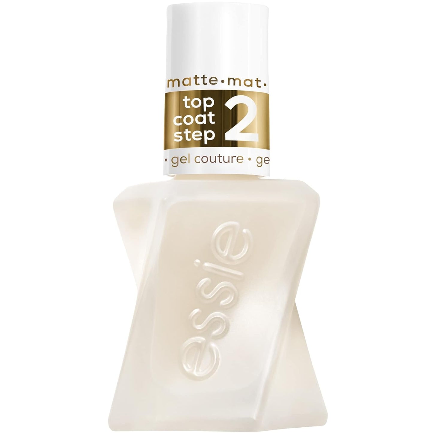 Essie Gel Couture Long-Lasting Nail Polish, 8-Free Vegan, Clear, Matte Top Coat, 0.46 fl oz